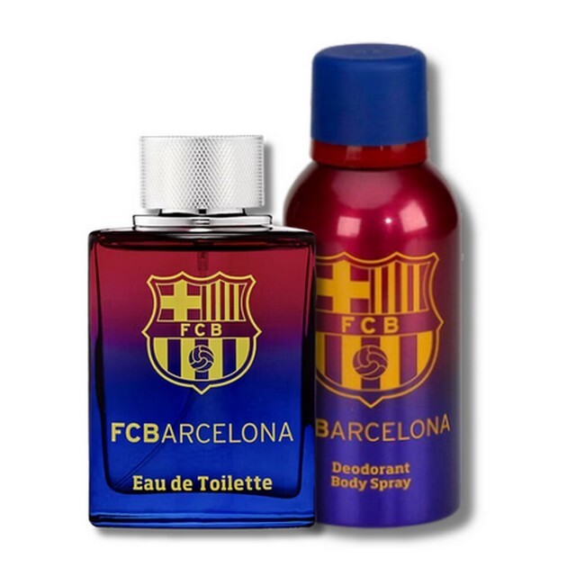 F.C. Barcelona gaveæske med eau de toilette 100 ml og deodorant spray 150 ml