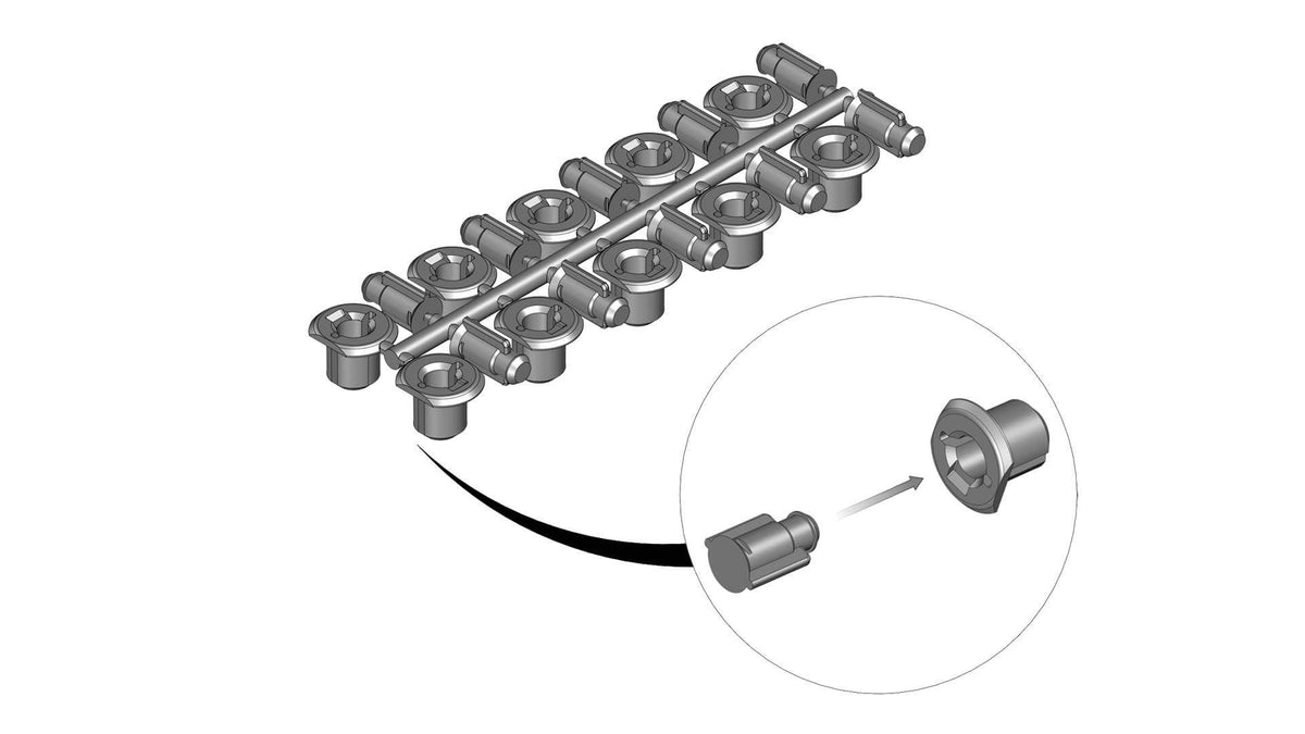 GrowCamp clips til samling af PVC-højbede og GrowCamps, pakke med 10 stk