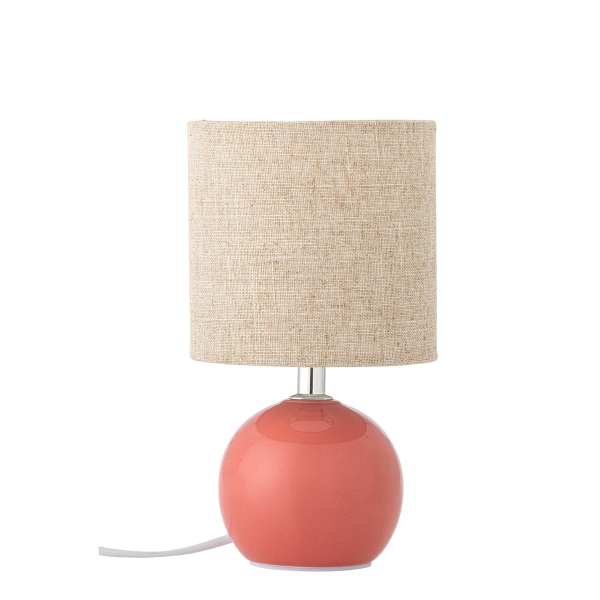 Rosa Valdis bordlampe i stentøj med metalstamme fra Bloomingville