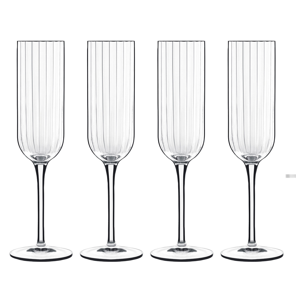Fire Luigi Bormioli Bach champagneglas med fasetslibning
