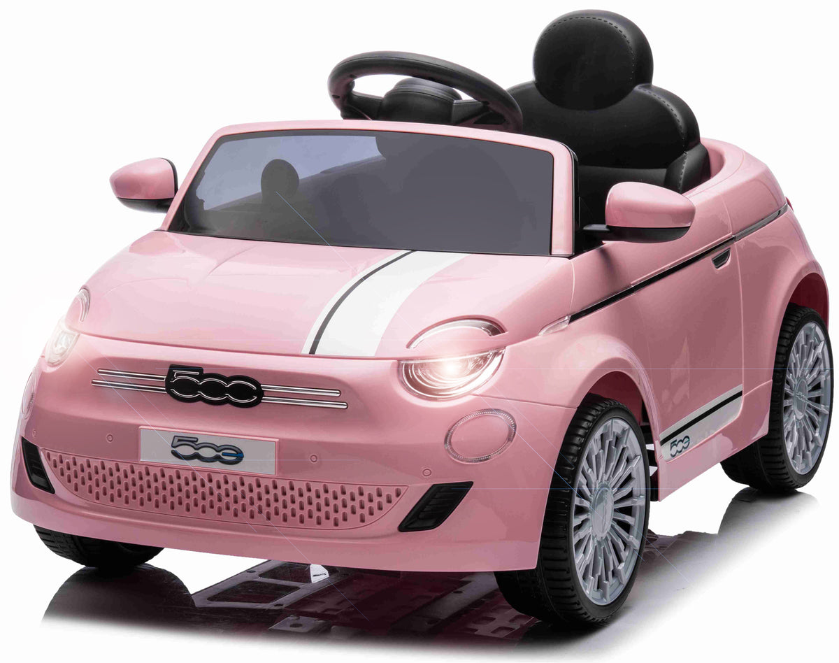 Se Fiat 500e Elbil til børn 12V m/Lædersæde, Gummihjul, 2.4G remote Pink ✔ Kæmpe udvalg i MegaLeg - Køb online på udsalg og tilbud lige nu ✔ Billig fragt og hurtig levering - Varenummer: MMAction-28394 og 5712548283948 på lager - Udsalg på Elbiler til Børn 10-12V (2 x motor) Få op til 69% i rabat - Shop blandt over 2.739 mærker