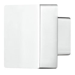 Firkantet knopgreb 30 x 30 mm i poleret forkromet zinklegering fra Häfele