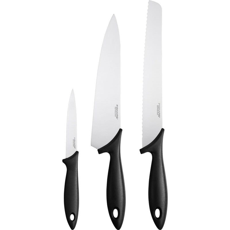 Se Fiskars Essential knivsst 3 dele ✔ Kæmpe udvalg i Fiskars ✔ Meget billig fragt og hurtig levering: 1 - 2 hverdage - Varenummer: KTO-1065583 og barcode / Ean: &