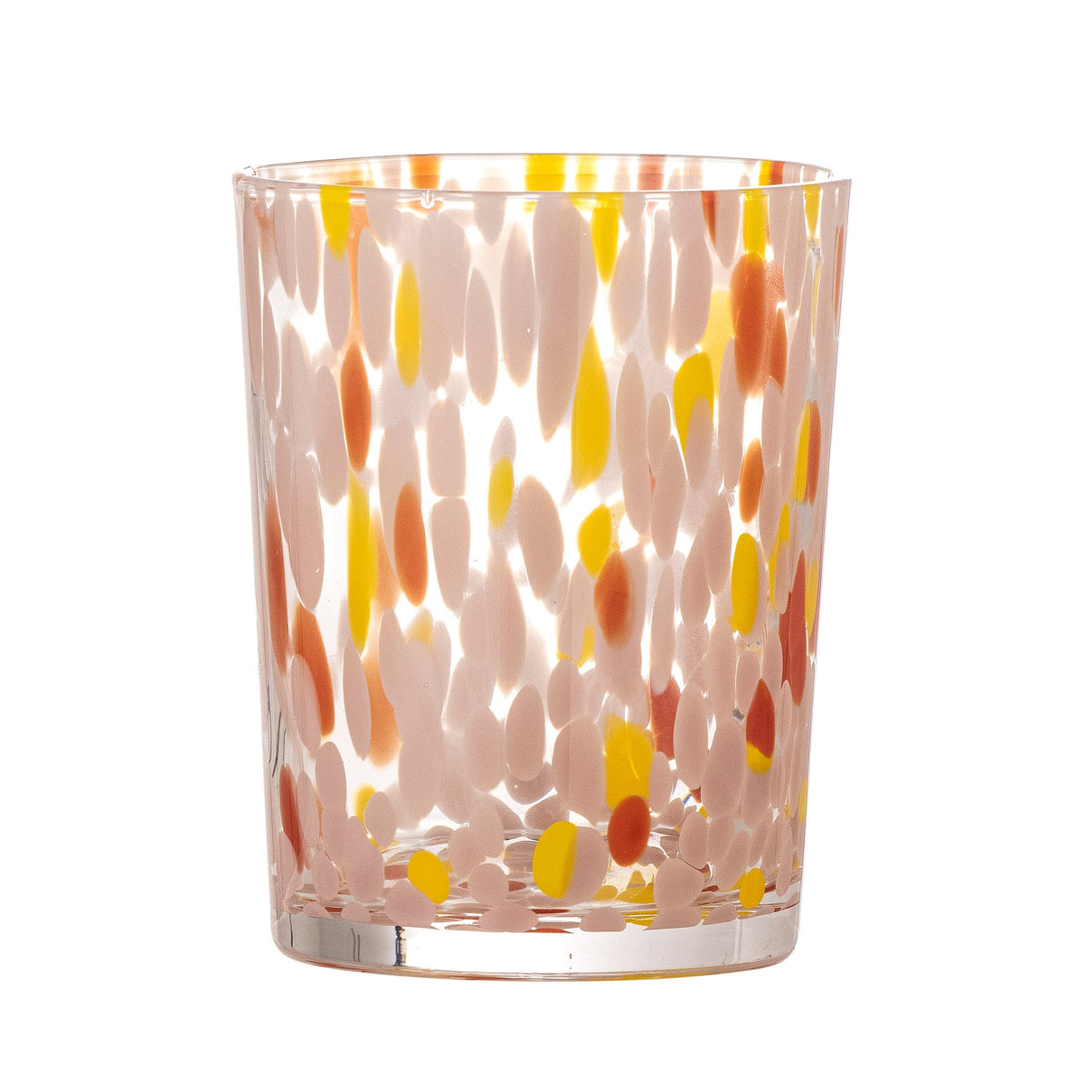 Rosa Lilya drikkeglas i glas fra Bloomingville, Ø8 x H10,5 cm