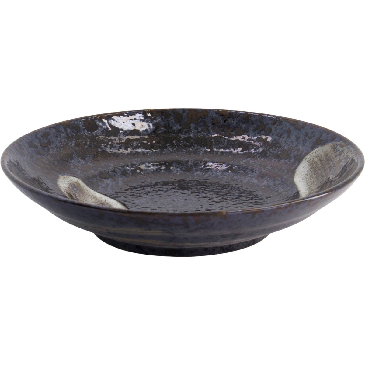 Tokyo Design Studio Arahake dyb tallerken, Ø22,5 cm, med sort finish