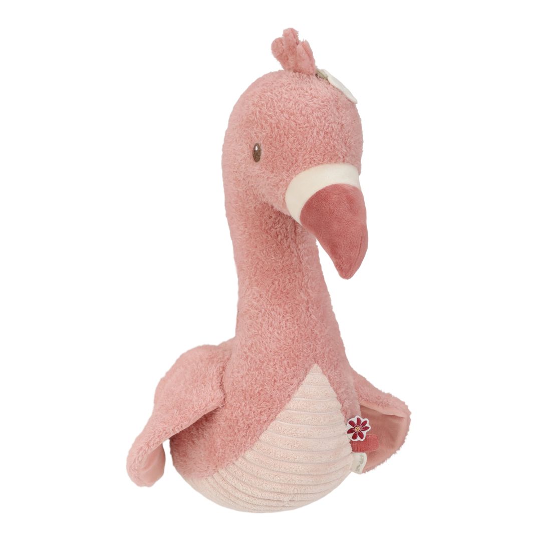 Pink dyrehoved formet som en flamingo til ophæng på væggen fra Little Dutch
