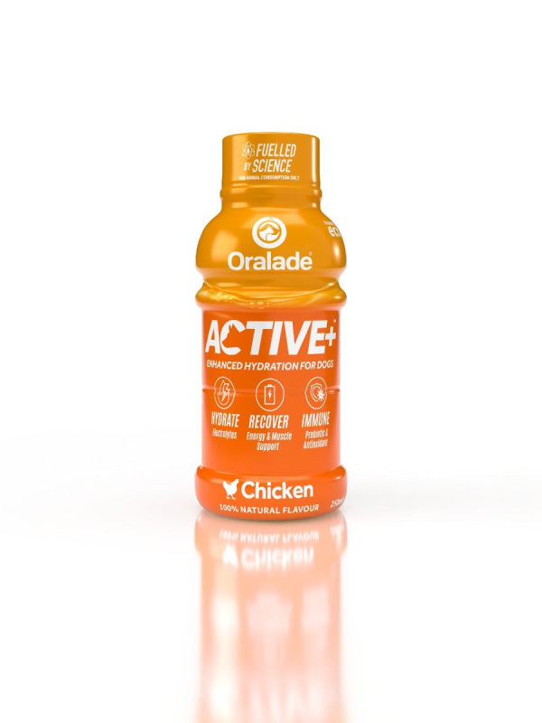Oralade Active med kylling i pakning på 250 ml