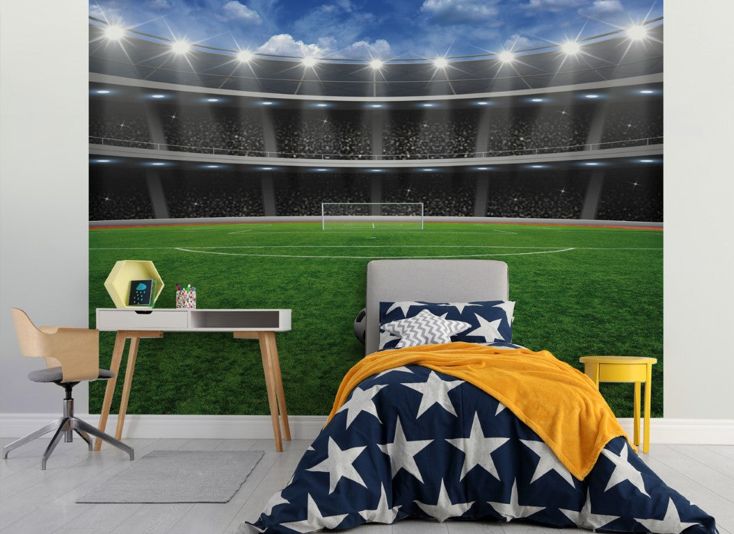 Se Fodbold tapet 243 x 305 cm ✔ Kæmpe udvalg i Walltastic - Køb online på udsalg og tilbud lige nu ✔ Meget billig fragt og hurtig levering - Varenummer: MMAction-19846702 og 5060107046702 på lager - Udsalg på Tapet til børneværelset Op til 57% rabat - Kendte mærker på udsalg – over 1.329 mærker