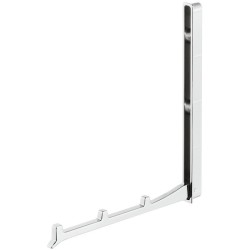 Foldbar garderobekrog på 177 mm fra Haefele i forkromet poleret zinklegering