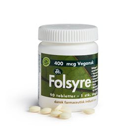 Se DFI Folsyre 400 mcg 90 tab. ✔ Kæmpe udvalg i Dansk Farmaceutisk Industri - Køb online på udsalg og tilbud lige nu ✔ Super billig fragt og lynhurtig levering - Varenummer: Helsegrossisten-3945 og 5701629012133 på lager - Udsalg på Sundhed > Dansk Farmaceutisk Industri > Gravid Spar helt op til 79% - Stort udsalg på over 739 mærker