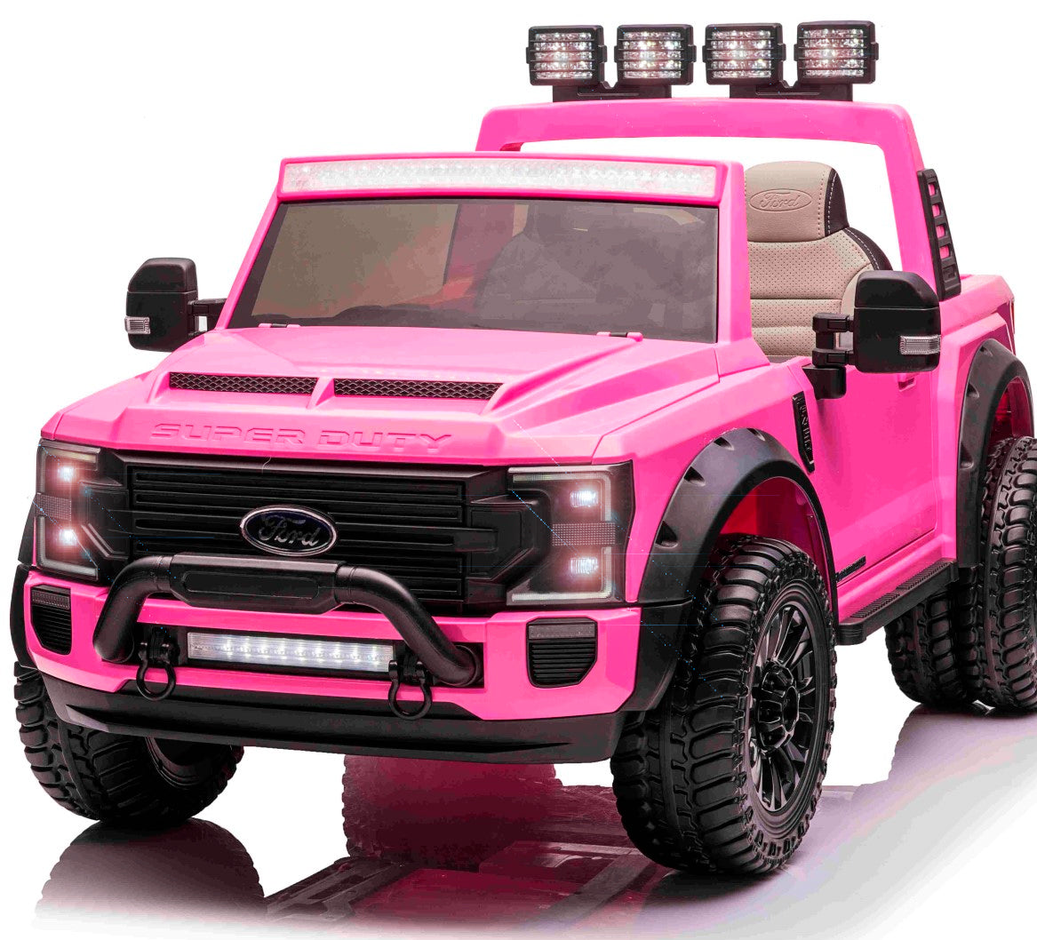Se Ford Super Duty Truck m/Lithium + 4xMotor + Gummihjul + Blødt skumsæde Pink ✔ Kæmpe udvalg i Megaleg - Køb online på udsalg og tilbud lige nu ✔ Lav fragtpris og hurtig levering - Varenummer: MMAction-28450 og 5712548284501 på lager - Udsalg på Elbiler til Børn 21-24V Spar stort – op til 53% - Over 2.739 mærker med daglige tilbud