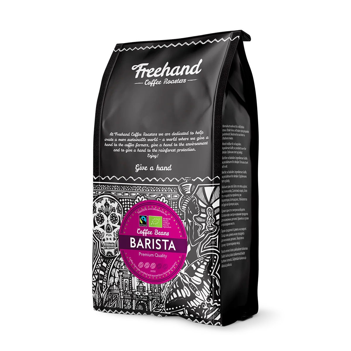 Freehand Barista mørkristede kaffebønner til espresso, 1 kg