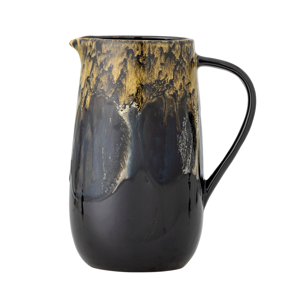 Wyatt vase i stentøj med mørk reaktiv glasur og hank fra Creative Collection