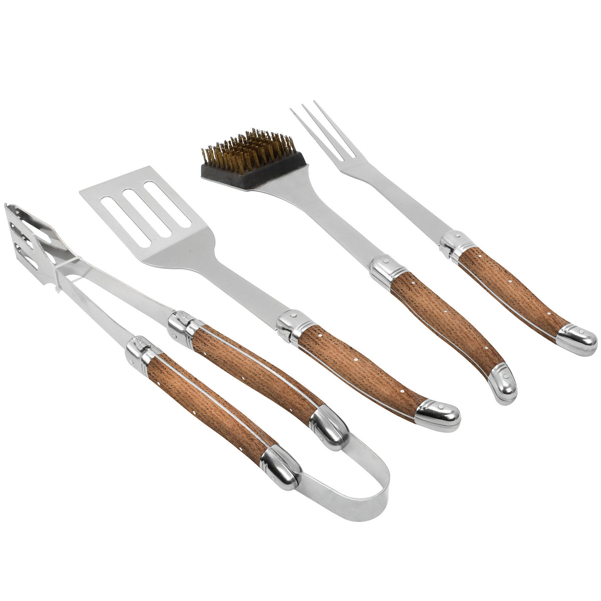 Hâws Laguiole grillsæt med fire redskaber i aluminiumskuffert, variant ek