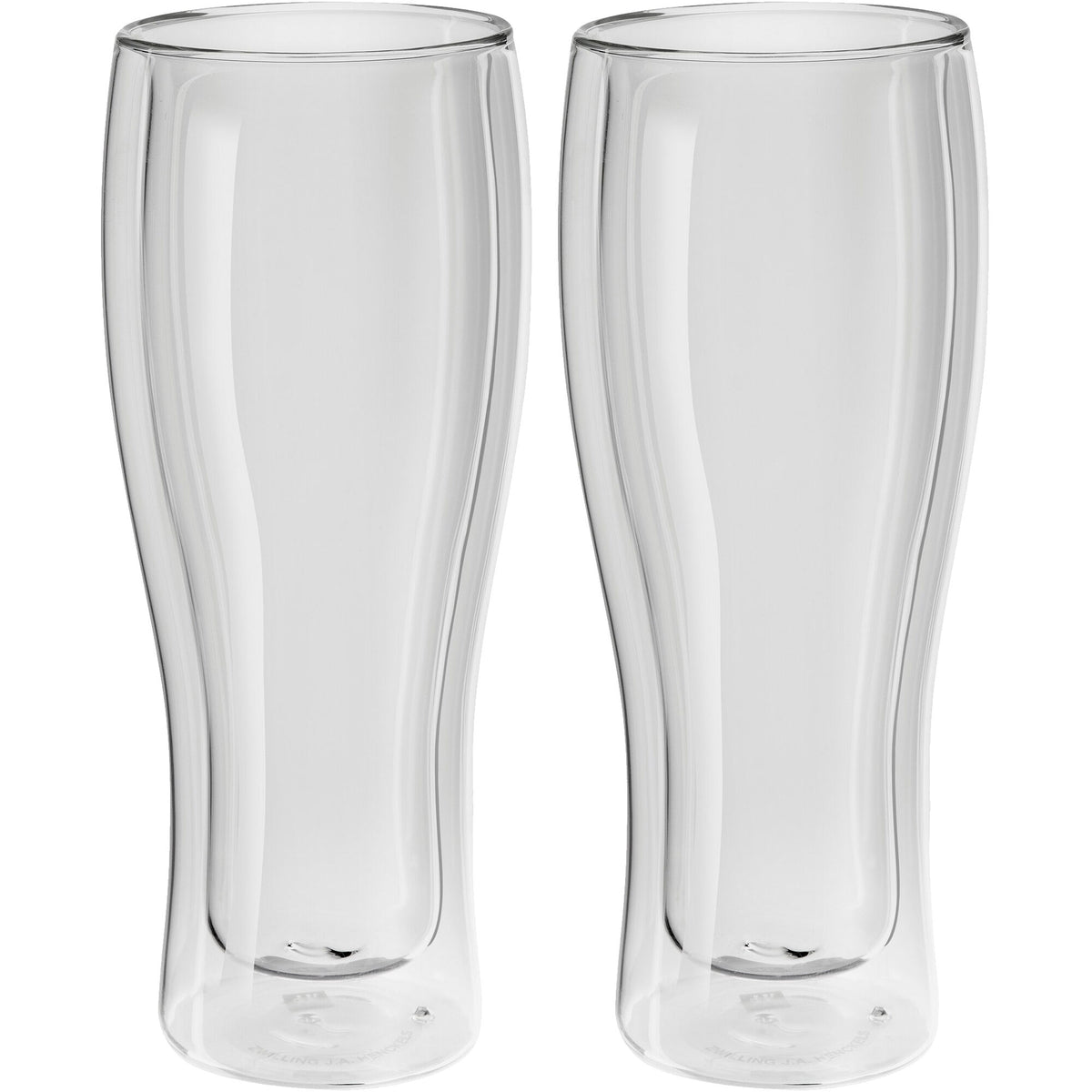 To Zwilling Sorrento ølglas på 410 ml i transparent glas