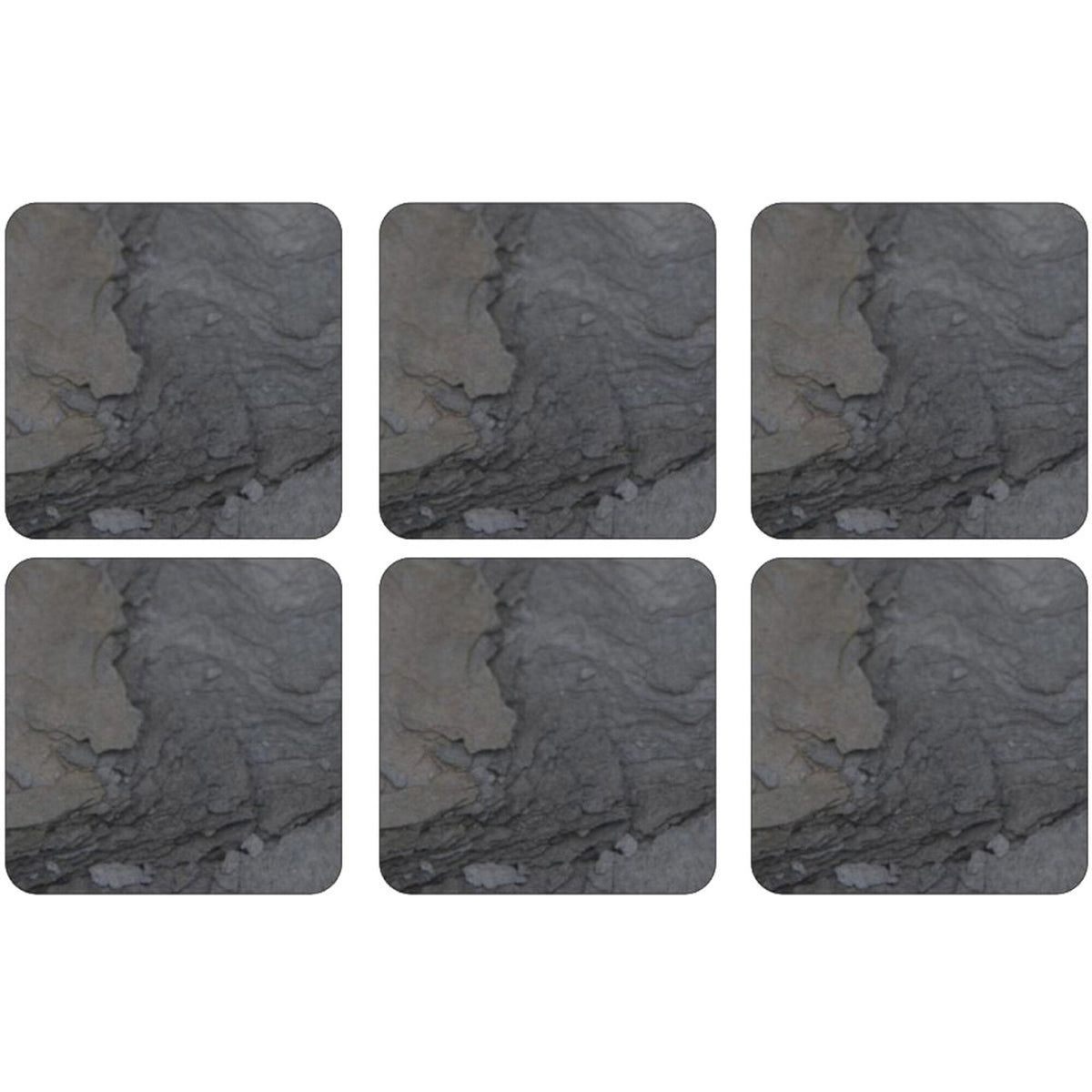 Pimpernel glasunderlag i designet Midnight Slate lavet af kork