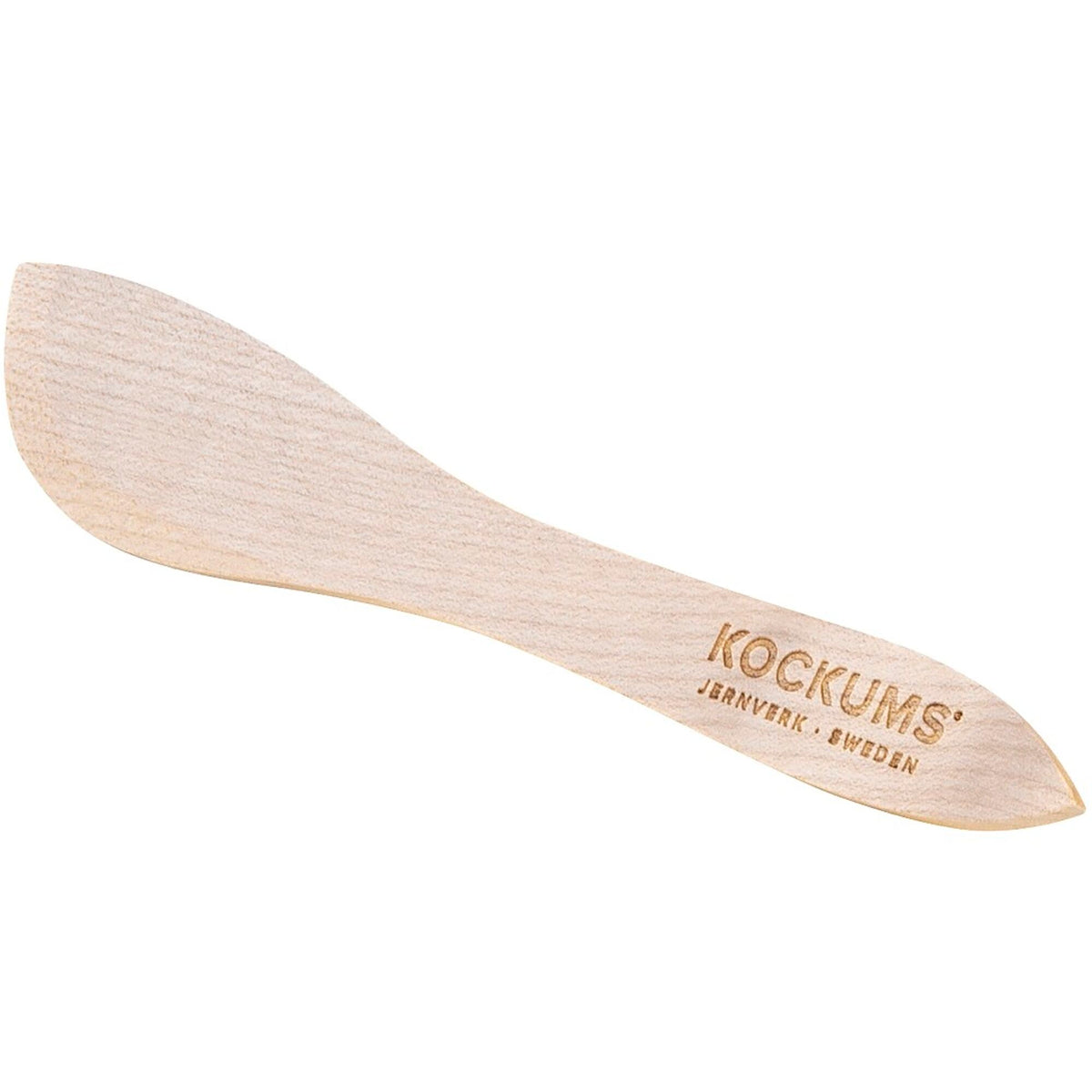 Kockums Jernverk smørkniv i ubehandlet bøgetræ, 17 cm lang