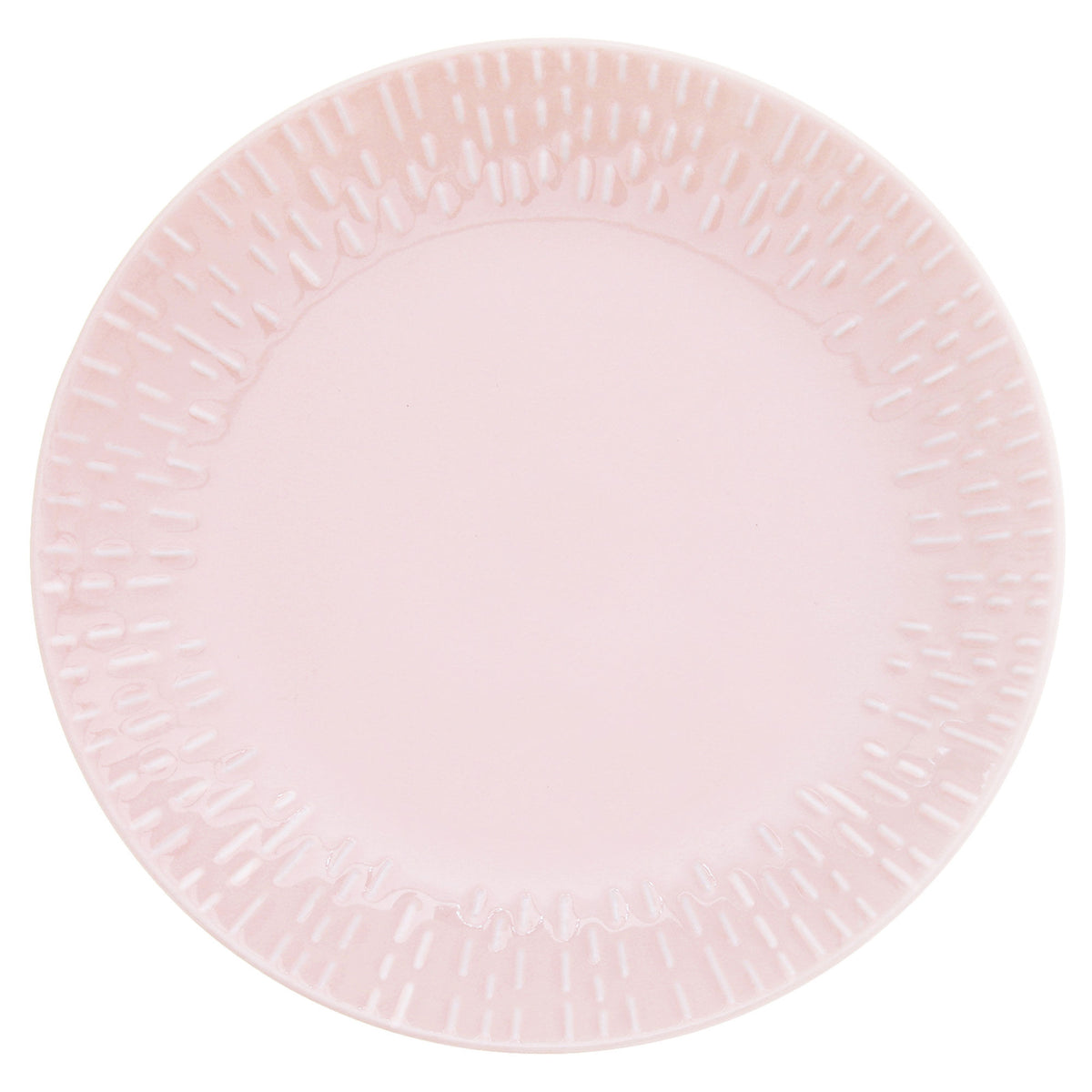Lyserød Aida Confetti desserttallerken i farven candyfloss, 21 cm