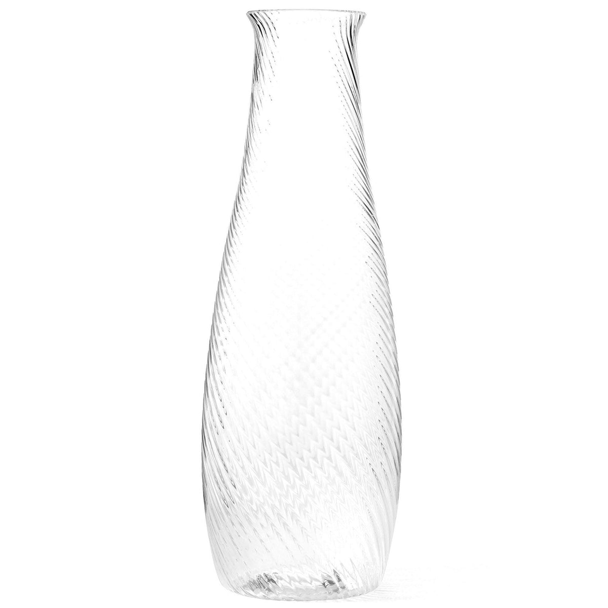 Klar glaskaraffel fra &Tradition Collect SC63 med virvelmønster, 1,2 liter