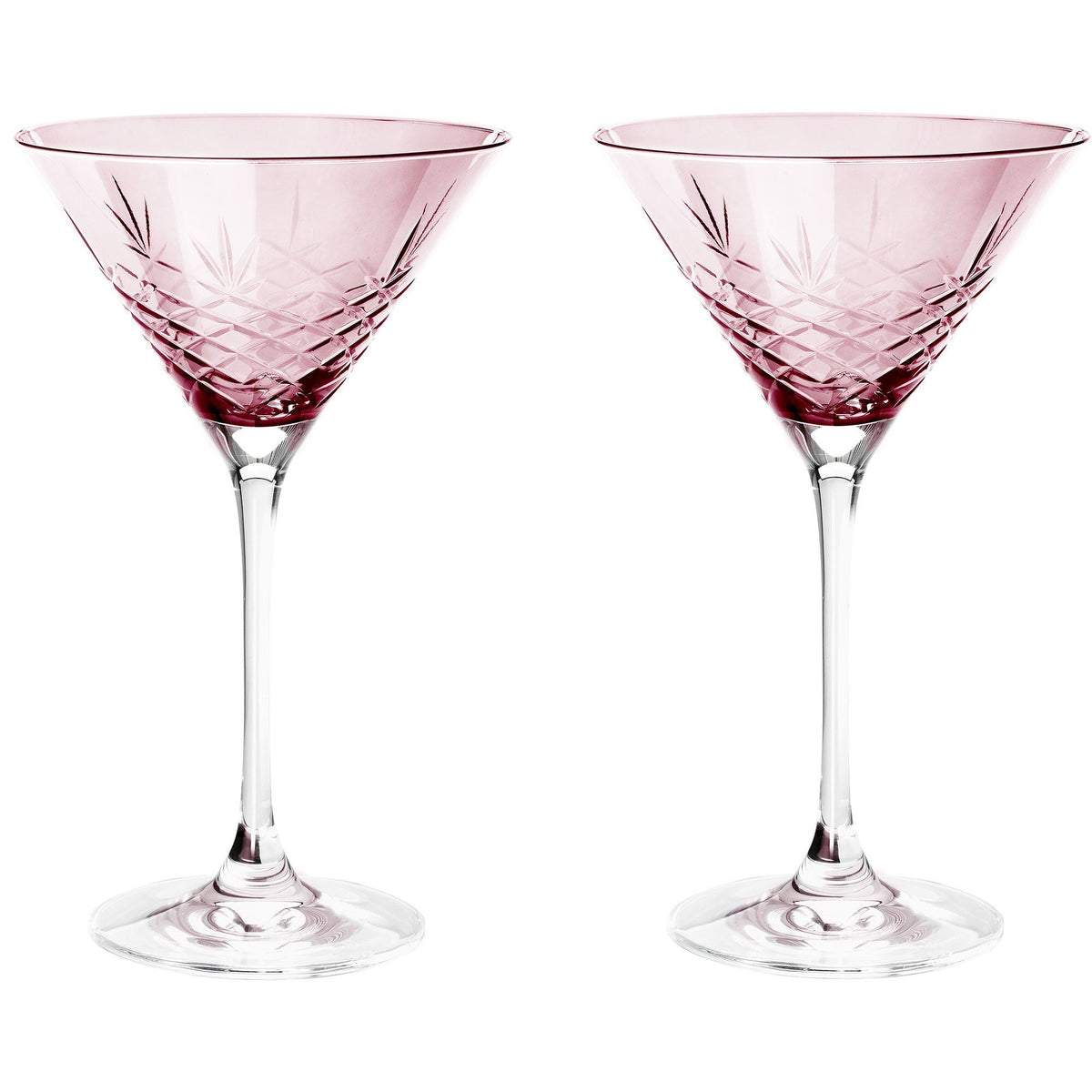 To håndslebne Crispy cocktailglas i farven Topaz fra Frederik Bagger