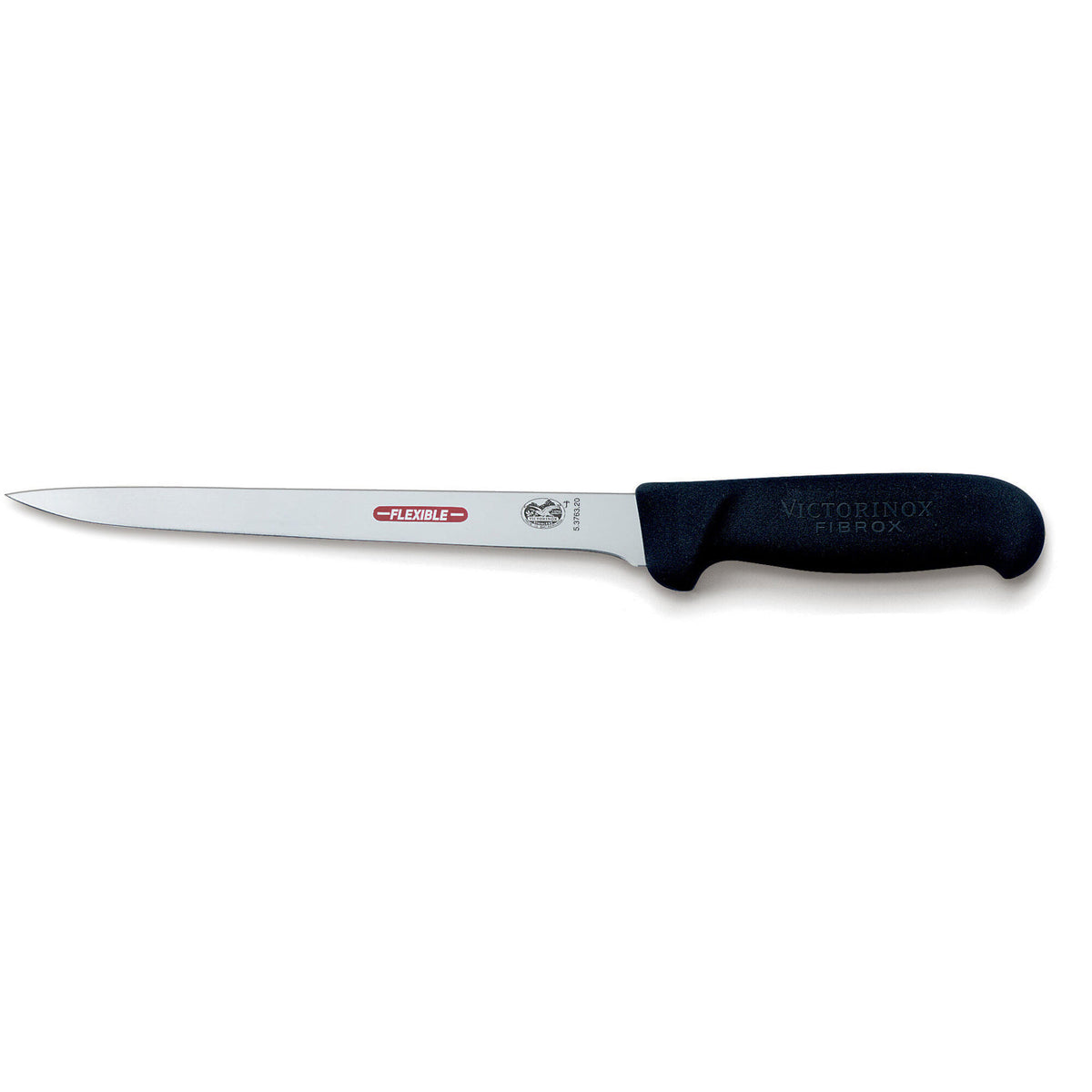 Victorinox fleksibel filetkniv, 20 cm, med tyndt rustfrit blad og fibrox-skæfte