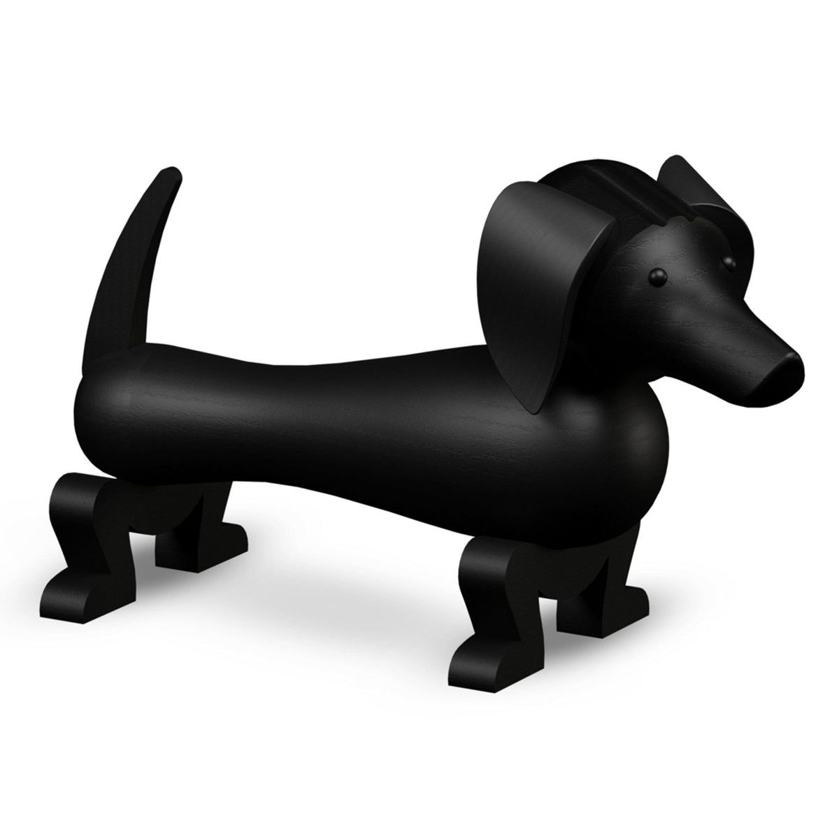 Kay Bojesen lille gravhund i mørkbejdset eg