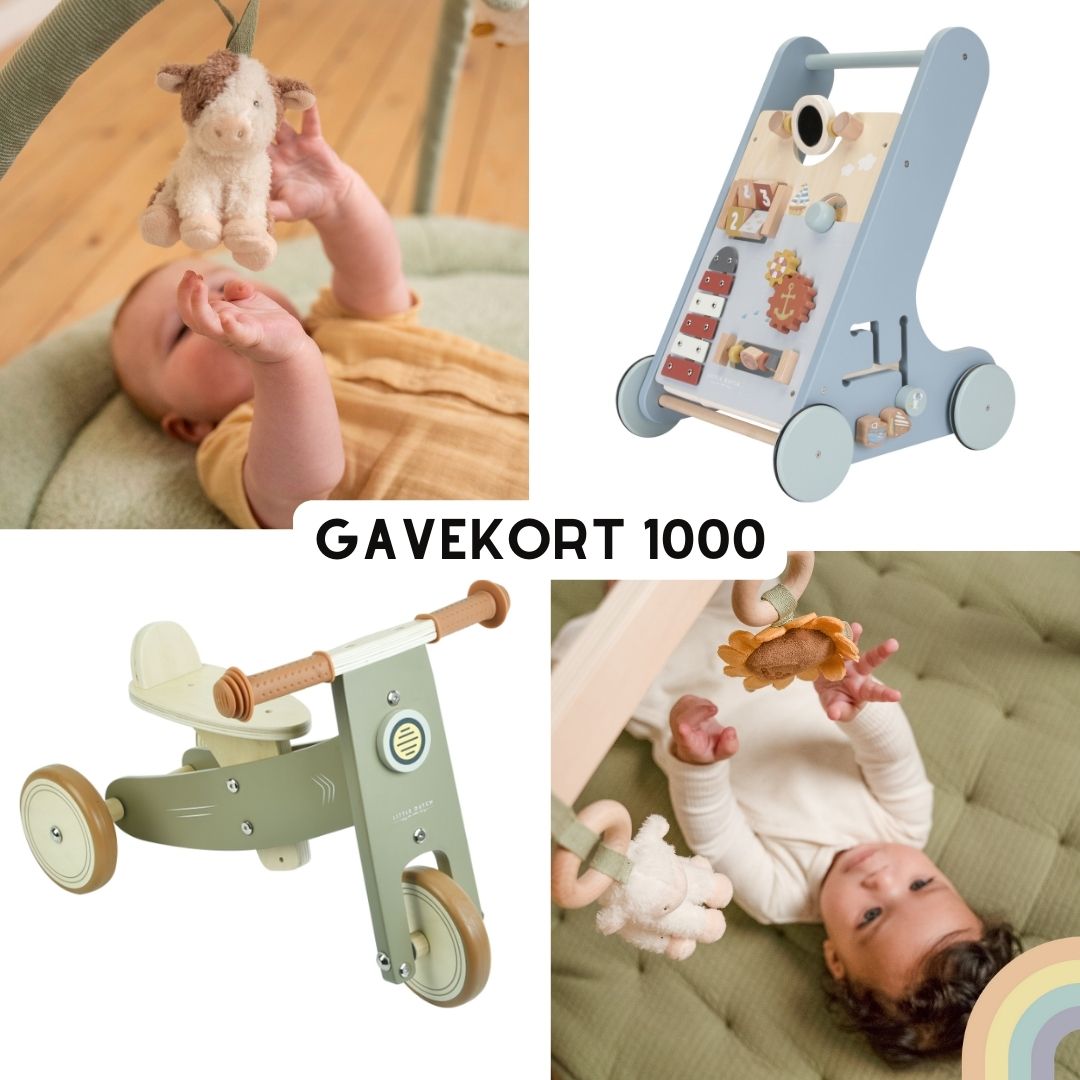 Gavekort til legetøj og eventyr, der kan gives som gave