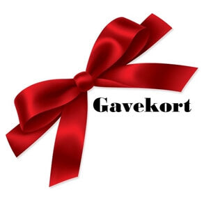 Gavekort til webshoppen med selvvalgt beløb