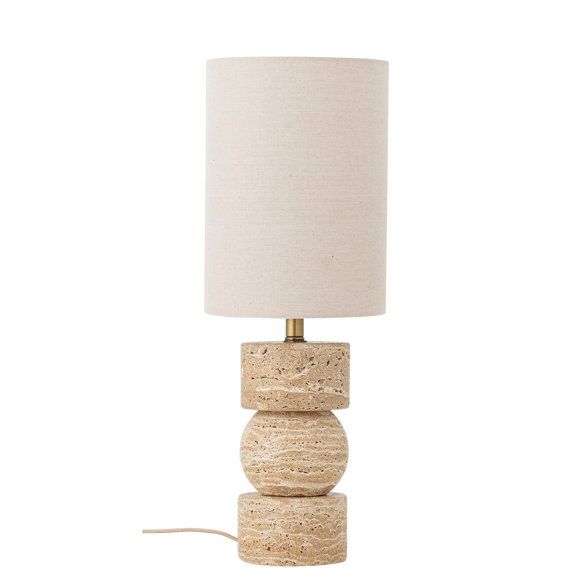 Bordlampe i naturfarvet travertin, Marci fra Bloomingville