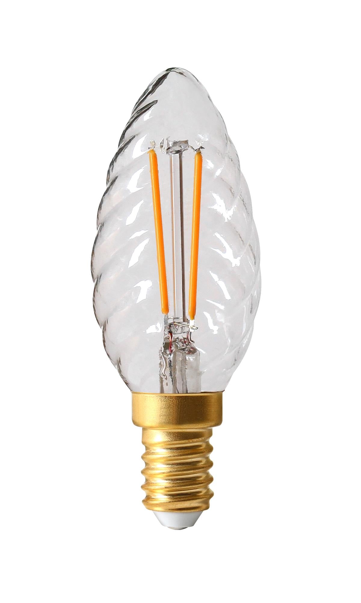 Danlamp E14 1W LED krystalkerte pære