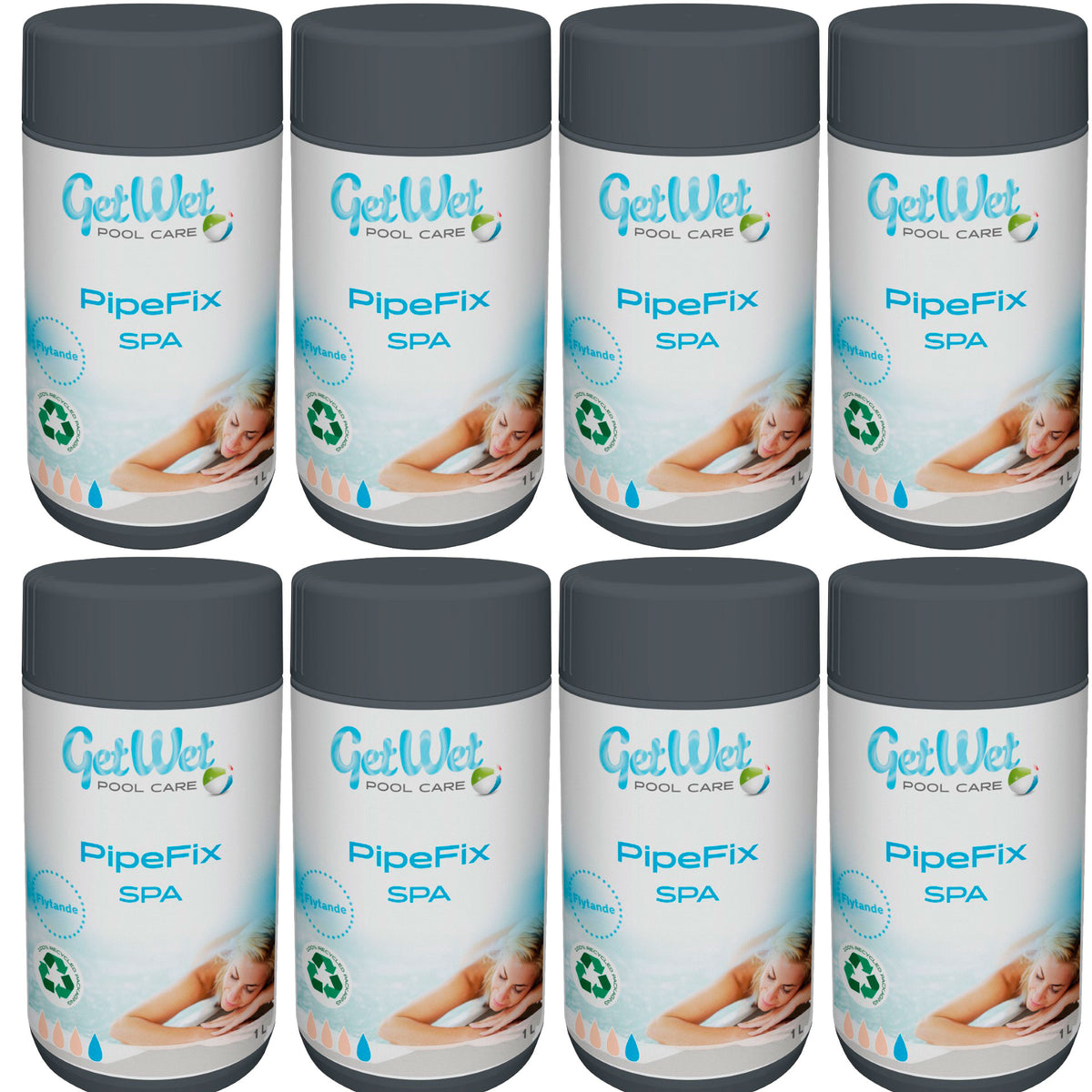 Se GetWet Spa PipeFix 8L ✔ Kæmpe udvalg i GetWet - Køb online på udsalg og tilbud lige nu ✔ Billig fragt og hurtig levering - Varenummer: MMAction-21122468 og 5712548211224 på lager - Udsalg på Pool Kemikalier og Rengøring Op til 63% rabat - Find tilbud fra over 2.739 mærker