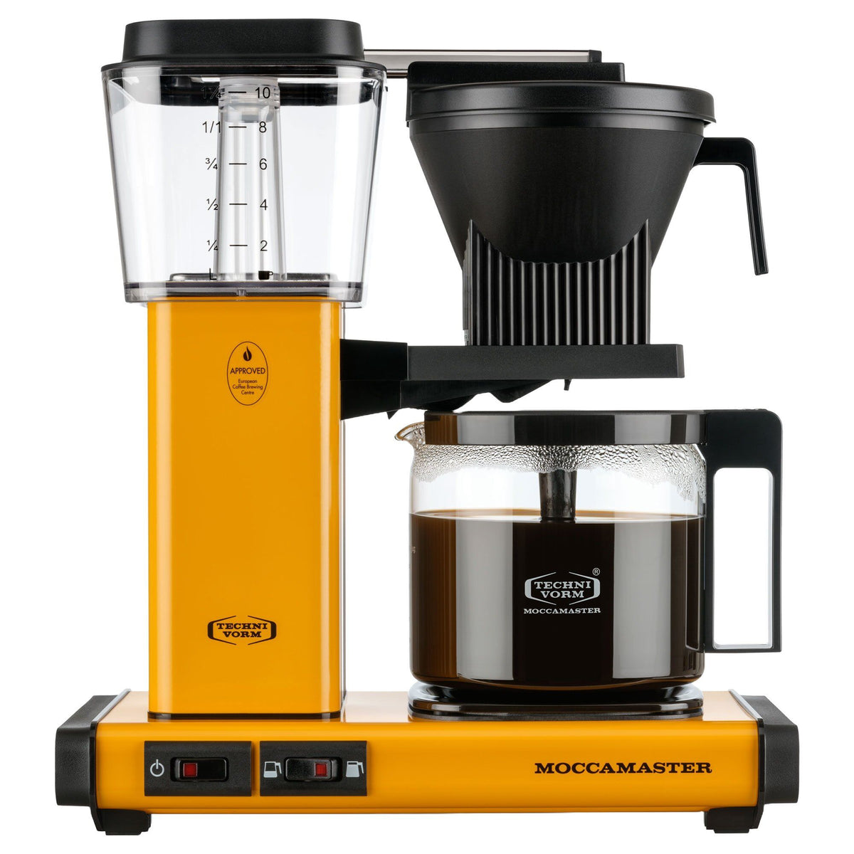Moccamaster Optio kaffemaskine i farven yellow pepper