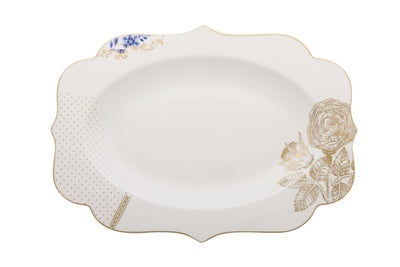 Se Oval Platter Royal White 40x28.5cm på tilbud! Billigt udsalg på Pip Studio. Hurtig levering, 1-2 hverdage. Køb nu!
