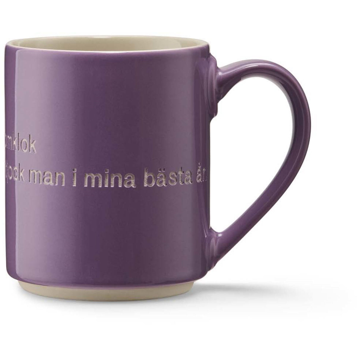 Astrid Lindgren-mugg fra Design House Stockholm med indgraveret citat