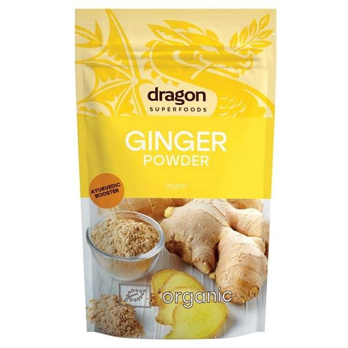 Pakke med Dragon Superfoods økologisk ingefærpulver, 200 gram