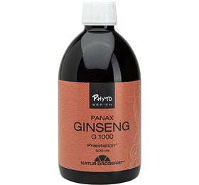 Se ND Ginseng G1000 Eliksir - 500 ml. ✔ Kæmpe udvalg i  Natur Drogeriet A/S - Køb online på udsalg og tilbud lige nu ✔ Hurtig levering: 1 - 2 Hverdage samt billig fragt - Varenummer: HG-57471 og barcode / Ean: 5703137302379 på lager - Udsalg på Natur Drogeriet A/S > > Spar op til 66% - Over 1354 design mærker på udsalg
