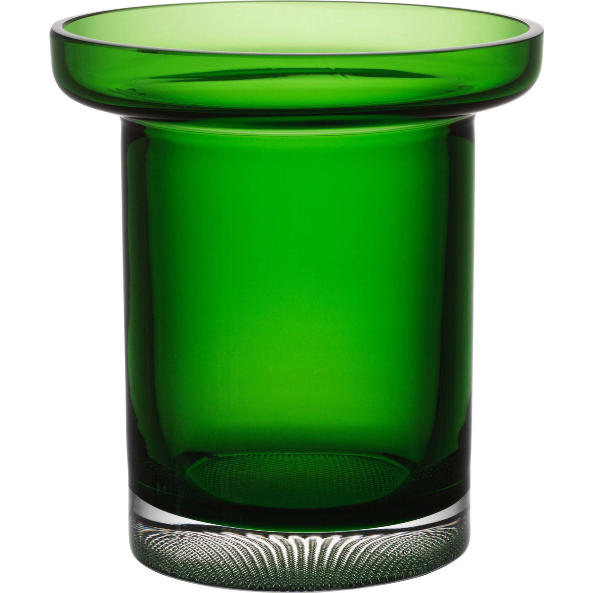Æblegrøn Kosta Boda Limelight vase, 19,5 cm høj, designet af Göran Wärff
