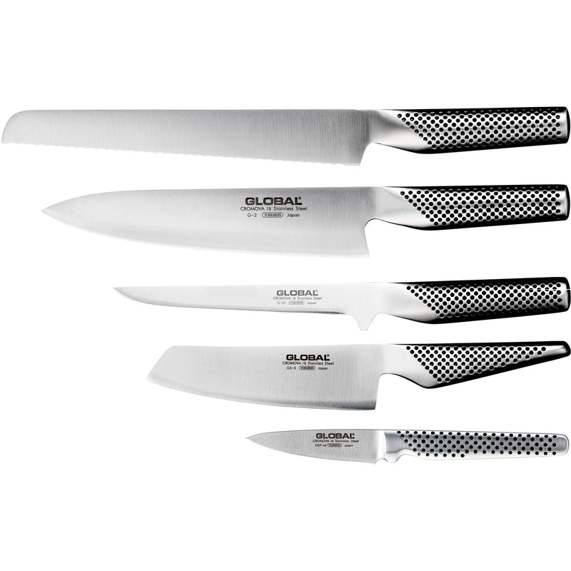Se Global 5 dels knivsæt, KitchenOne&