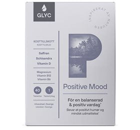 Se Glyc Positive Mood 40 tabletter ✔ Kæmpe udvalg i Glyc - Køb online på udsalg og tilbud lige nu ✔ Billig fragt og hurtig levering - Varenummer: Helsegrossisten-54966 og 7394067200910 på lager - Udsalg på Kosttilskud > > Spar helt op til 79% - Kæmpe udsalg på over 739 mærker