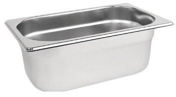 Dyb GN 1/4 gastrobakke med dybde 200 mm og mål 265 x 162 mm