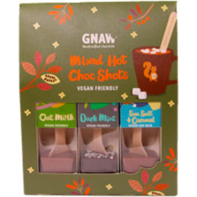 Se GNAW Hot Choc Shot Vegan gaveæske, 122 g ✔ Kæmpe udvalg i GNAW ✔ Meget billig fragt og hurtig levering: 1 - 2 hverdage - Varenummer: KTO-GN060 og barcode / Ean: '5060463492236 på lager - Udsalg på Chokolade Spar op til 53% - Over 785 kendte brands på udsalg