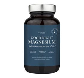 Se Nordbo Good Night Magnesium 90 kap. ✔ Kæmpe udvalg i Nordbo - Køb online på udsalg og tilbud lige nu ✔ Billig fragt og hurtig levering - Varenummer: Helsegrossisten-54326 og 7350076867506 på lager - Udsalg på Sundhed > Søvn > Op til 61% rabat - Mere end 1.329 populære mærker på udsalg