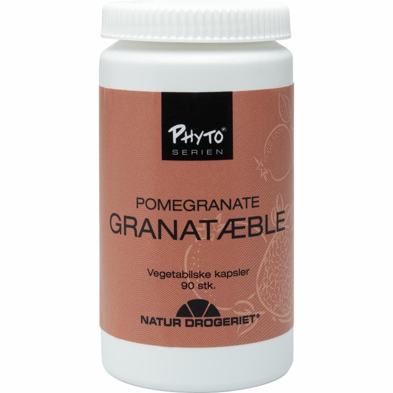 Pakke med Natur-Drogeriet Granatæble, 90 kapsler