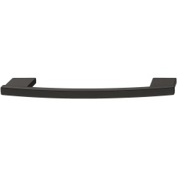 Häfele Design greb H1345, let buet i zinklegering med mat sort lakeret overflade
