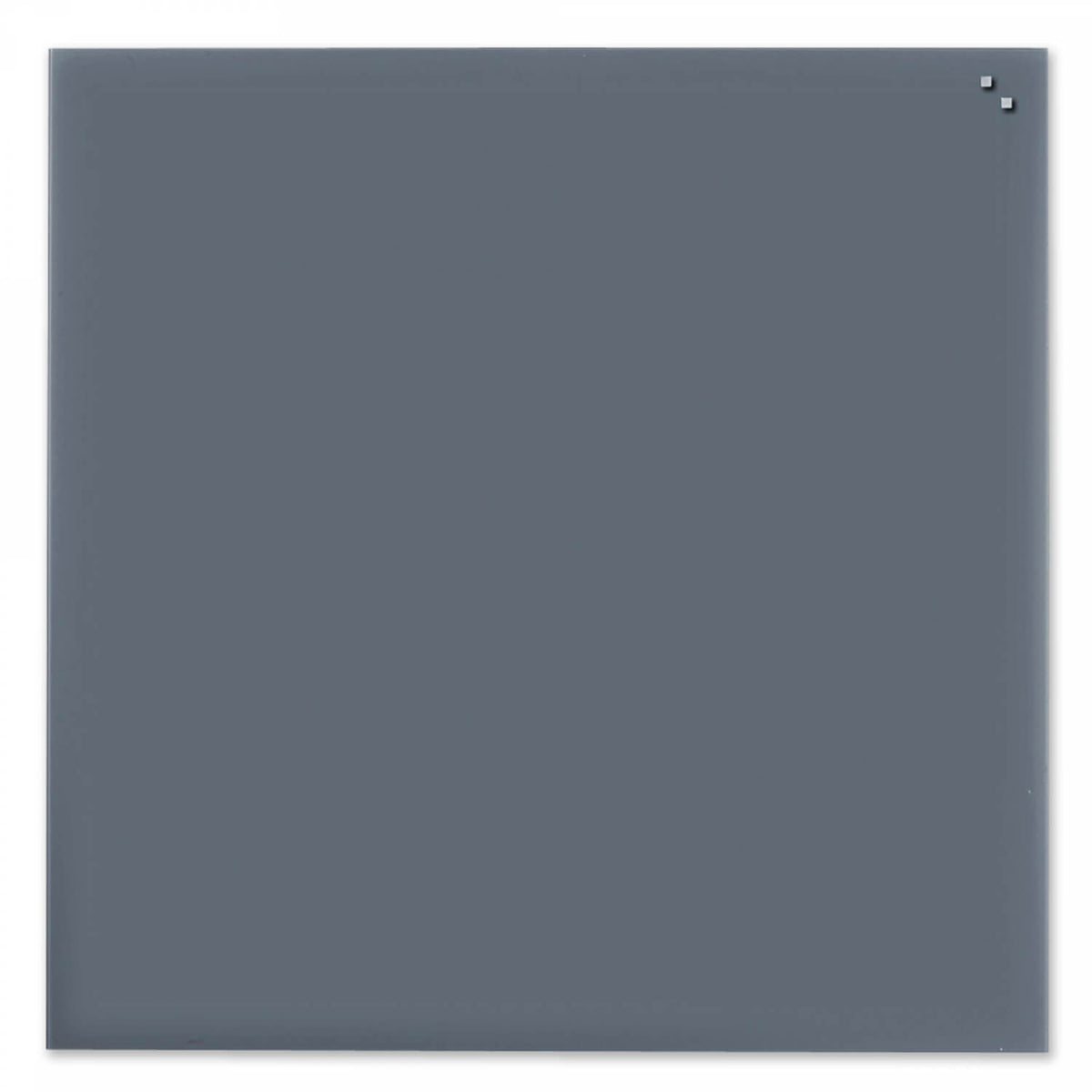 Stor kvadratisk grå magnetisk glastavle fra Naga på 100 x 100 cm