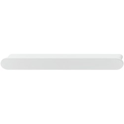 Häfele Design H1520 aflang oval gribeliste i hvid mat lakeret zinklegering