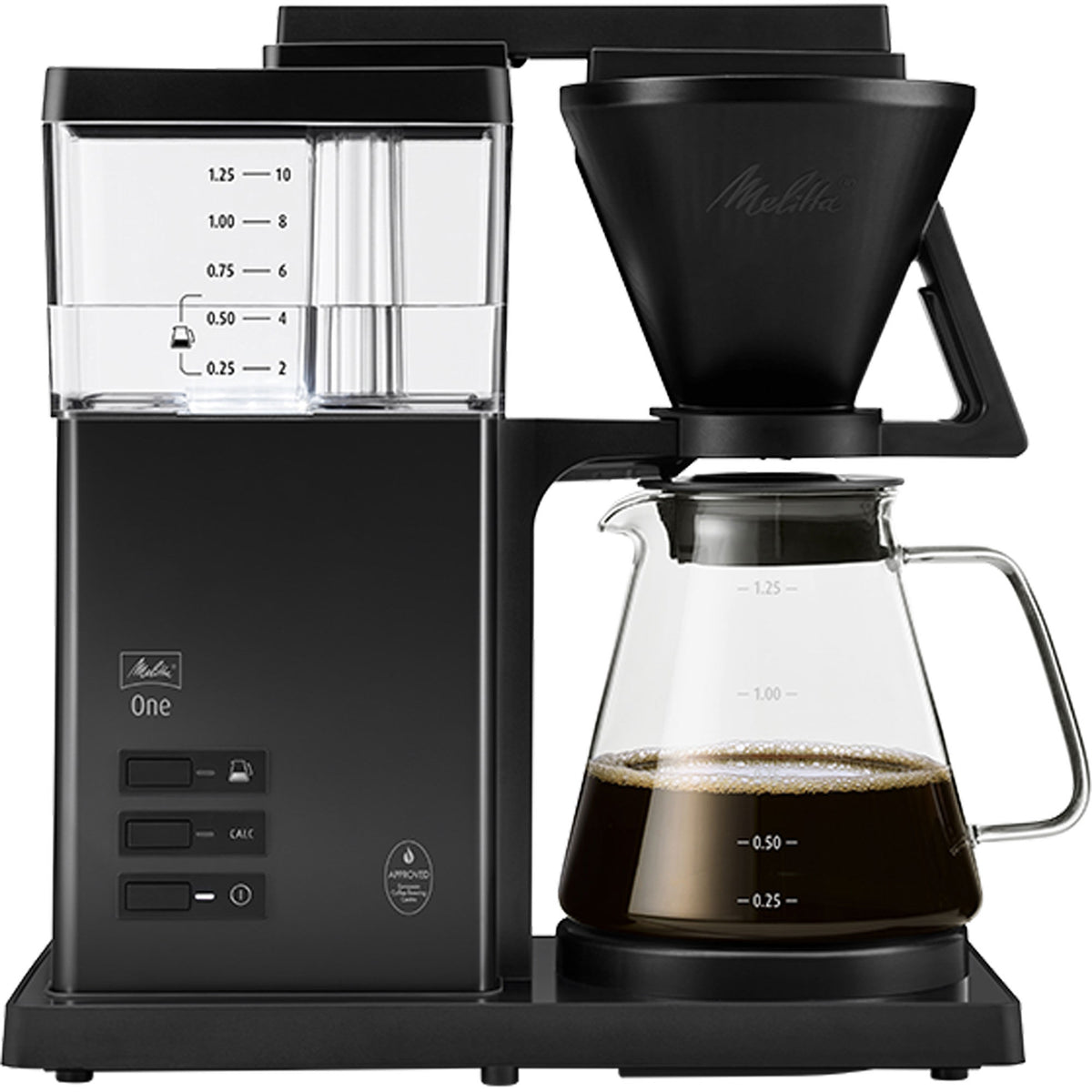 Melitta One Pure Black kaffemaskine i sort til aromatisk, perfekt tempereret kaffe
