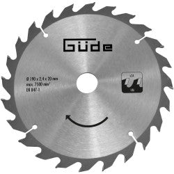 Güde HM savklinge med diameter 190 mm til håndrundsav, 24 eller 42 tænder