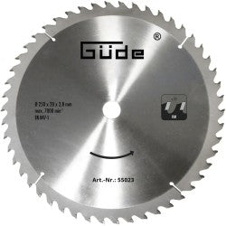Güde HM savklinge med diameter 250 mm og 50 tænder til bordsav