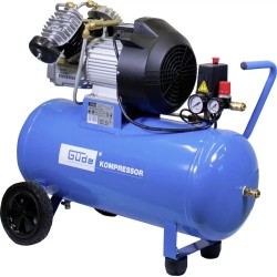 Güde kompressor 400/10/50 N med V-enhed, 50 L kedeltank og 10 bar maks. tryk